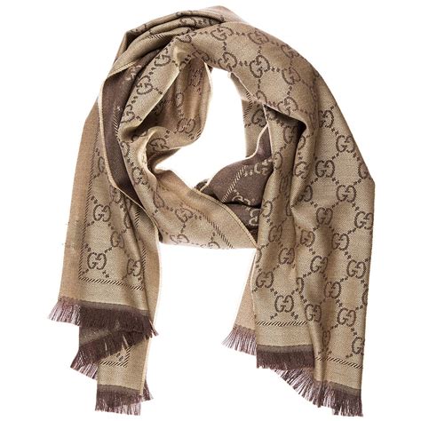 sciarpa gucci donna beige|sciarpe foulard gucci.